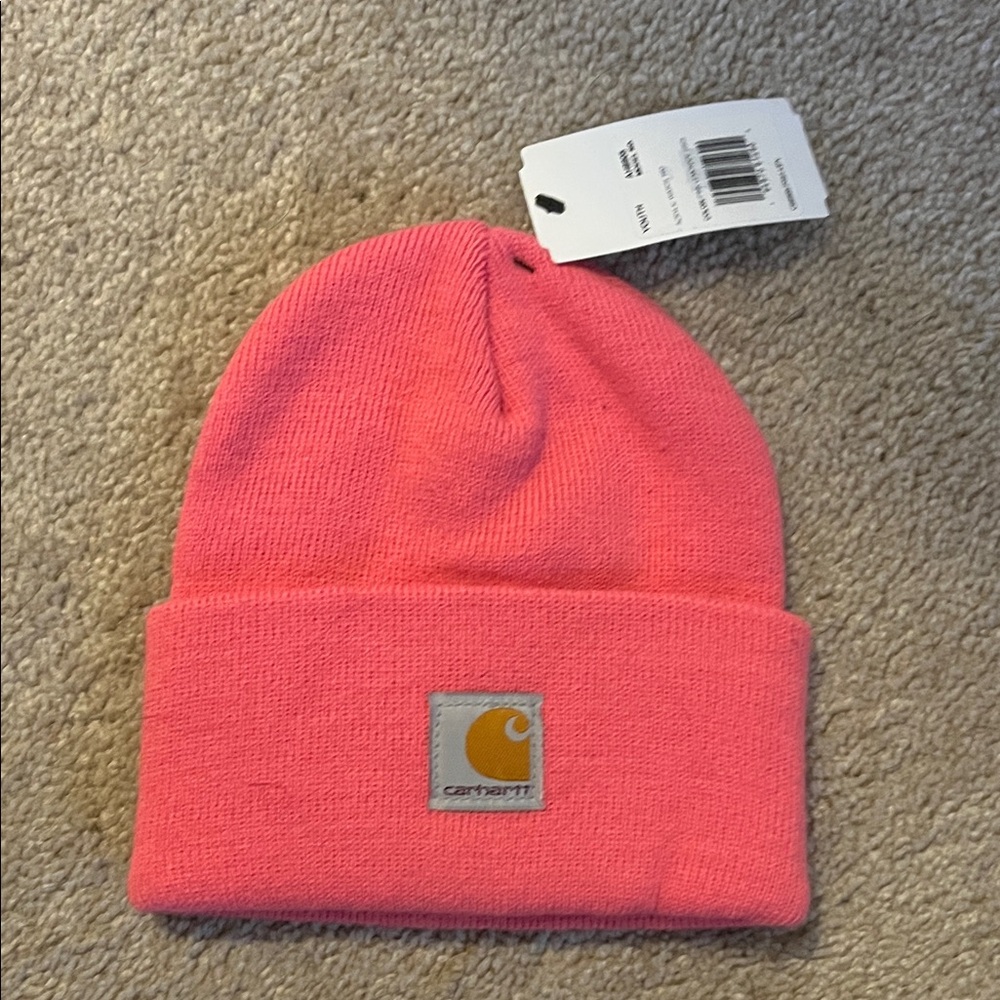 NWT Carhartt Pink Youth Beanie